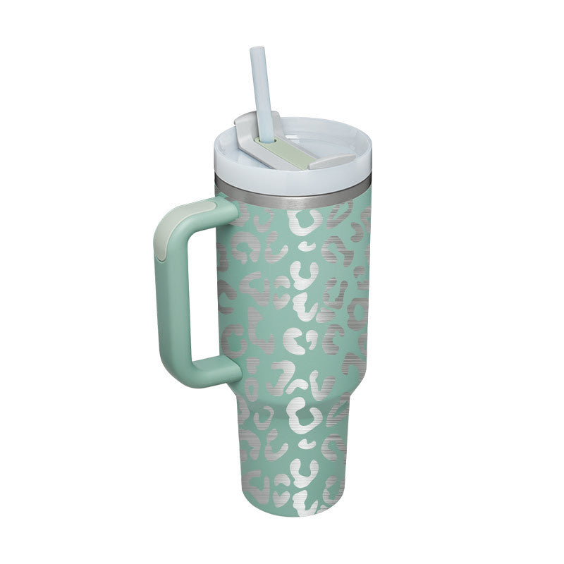 40oz Straw Insulation Cup With Handle