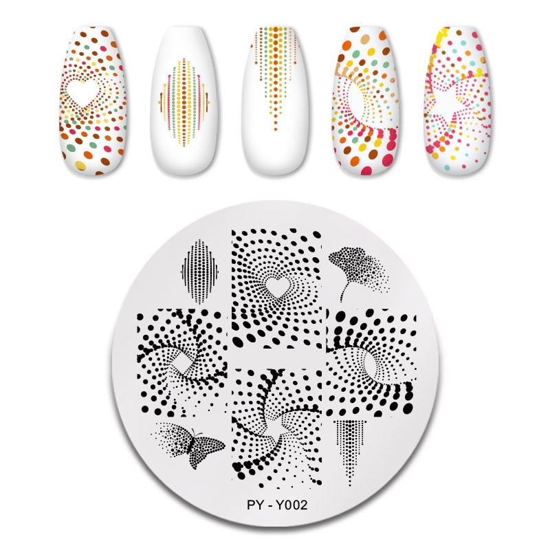 PICT YOU 12*6cm Nail Art Templates Stamping Plate Design Flower Animal Glass Temperature Lace Stamp Templates Plates Image