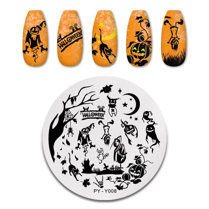 PICT YOU 12*6cm Nail Art Templates Stamping Plate Design Flower Animal Glass Temperature Lace Stamp Templates Plates Image