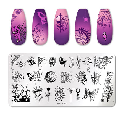 PICT YOU 12*6cm Nail Art Templates Stamping Plate Design Flower Animal Glass Temperature Lace Stamp Templates Plates Image